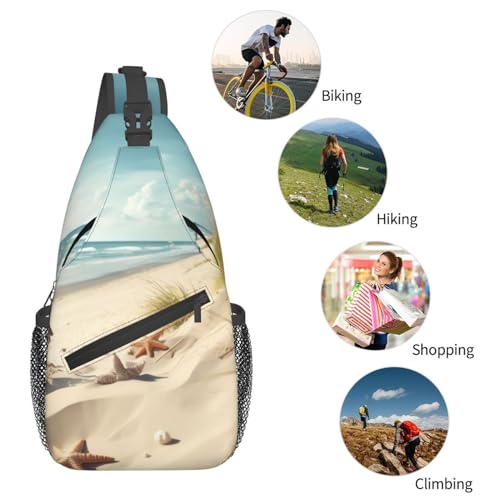 Bolso cruzado Beach Seaside para hombres y mujeres miniatura 6
