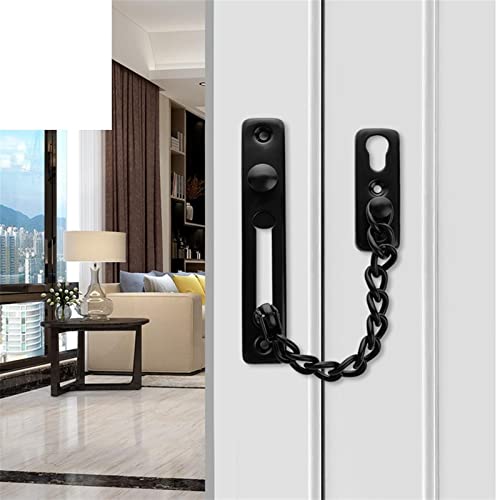 Cerradura de cadena para puerta sin taladros: seguridad antirrobo fácil de instalar 4