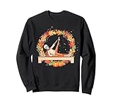 Autumn Themed Skeleton Doing Pilates Designs