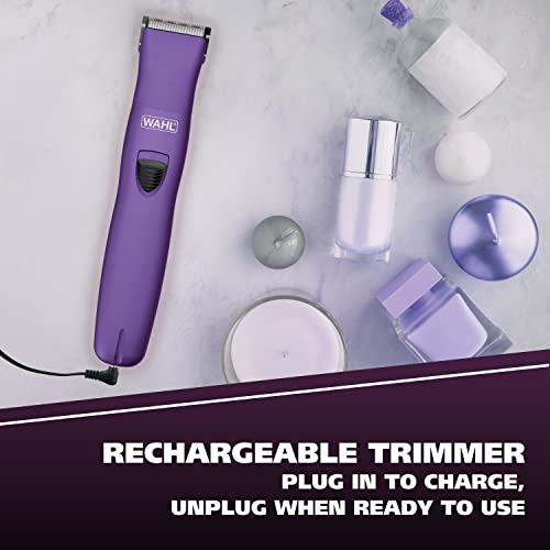 Wahl Pure Confidence Rechargeable Electric Trimmer, Shaver, & Detailer For Smooth Shaving & Trimming Of The Face, Underarm, Eyebrows, & Bikini Areas – Model 9865-100 #TOP5