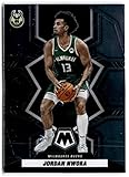 2021-22 Panini Mosaic Base #47 Jordan Nwora Milwaukee Bucks Basketball Card - GotBaseballCards