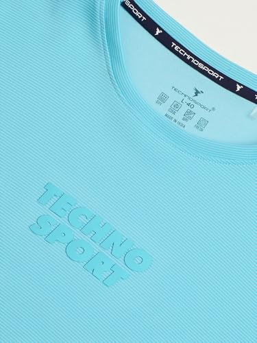 Image of TECHNOSPORT Men Printed Oversized Round Neck T-Shirt with COTFLEX, Dry Fit Sports Tee, Oversized Activewear T-Shirt for Gym, Running, Sports & Casual Wear