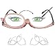 Schminkbrille Comioke Klappbare Vergrößerungs-Make-Up-Brille