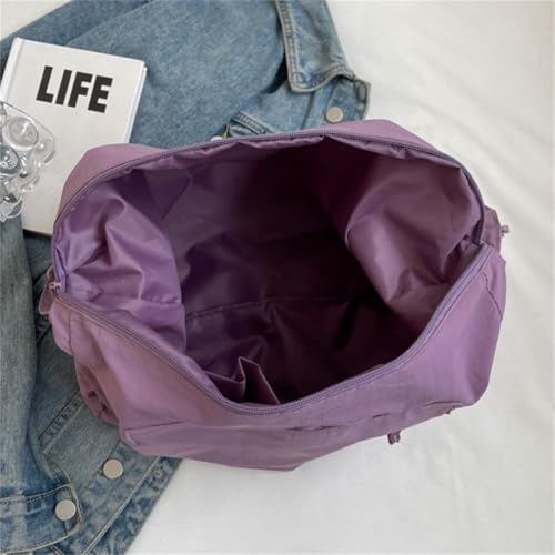 Waterproof Nylon Crossbody Tote Bag Unisex Hobo Shoulder Bag Lightweight Purse Multi-pocket Casual Work Travel Gym Zip 7