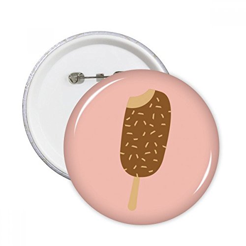 Badge bouton rond décoration vêtements DIYthinker pins crème glacée sucrée multicolore 5pcs