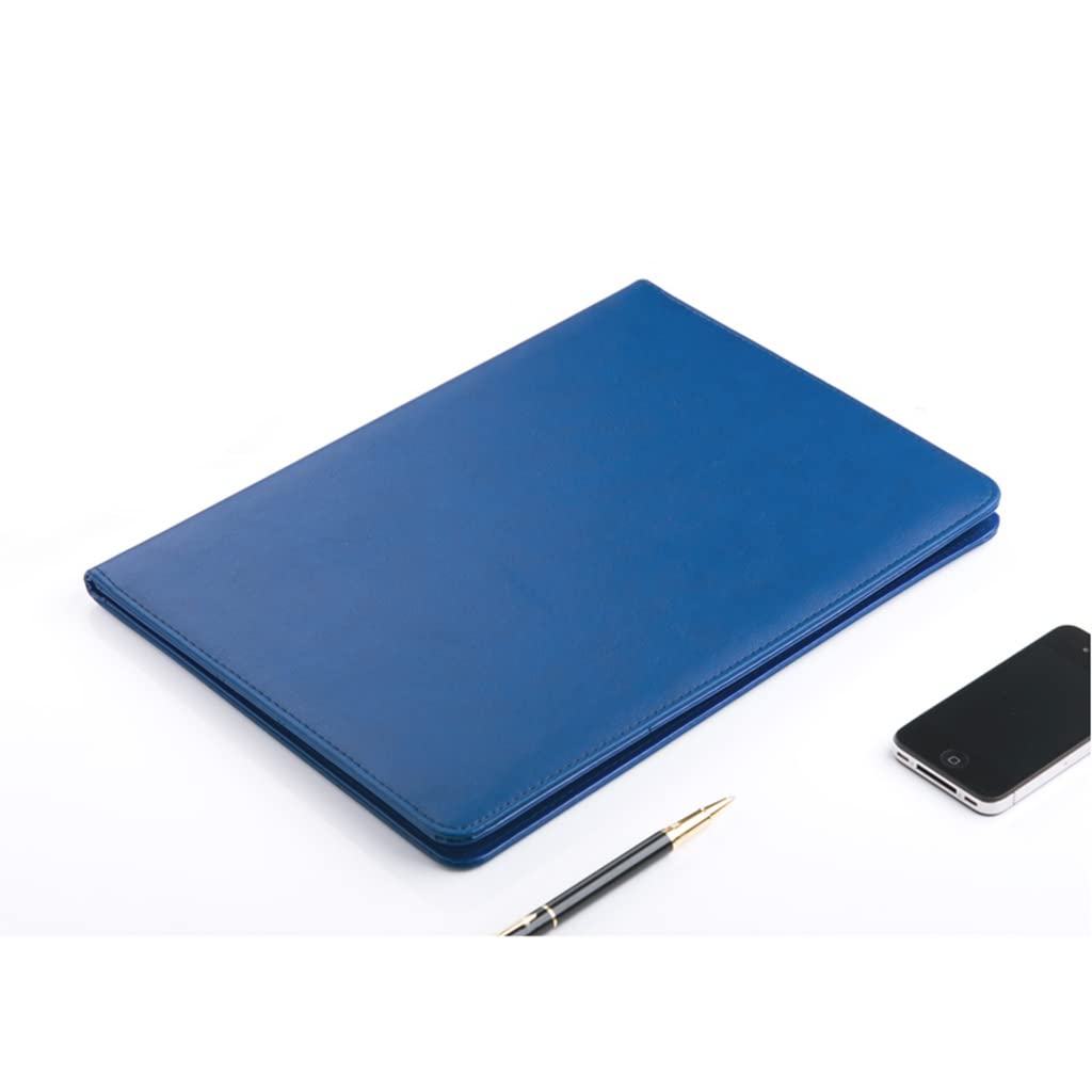 Padfolio, organizer for portfolio, con calcolatrice Padfolio in similpelle con blocco appunti formato A4 for colloqui di lavoro e raccoglitore ad anelli for curriculum (rosso)