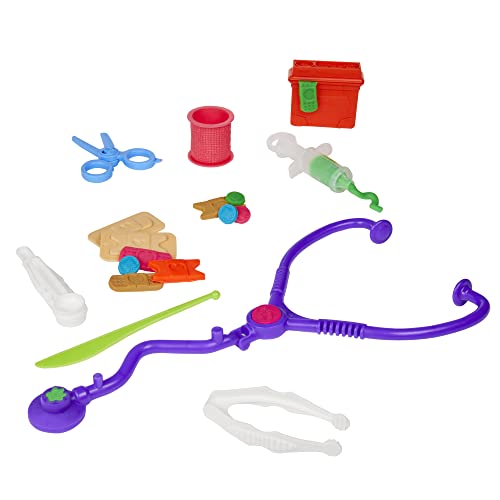 Play-Doh Kit Veterinario - Set con Cachorro de Juguete, transportín, 10 Herramientas, 5 Colores (F3639)