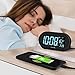 DreamSky Alarm Clocks for Bedrooms, Auto Set Digital Desk Clock for Bedside Nightstand, Electric Clock with Dimmable Brightness Dimmer, Auto DST, USB Port, Date, Temperature, Snooze