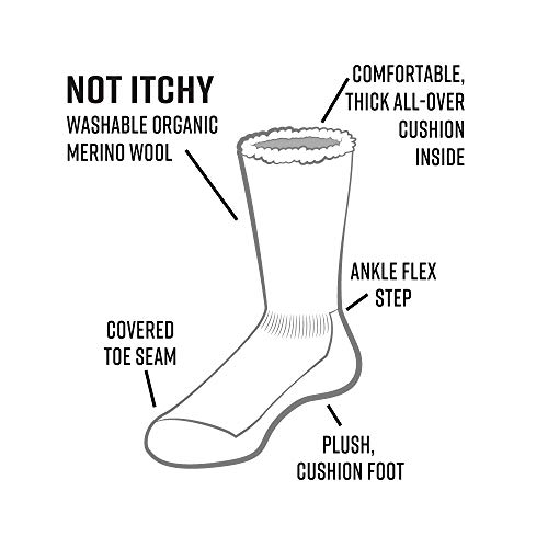 Maggie's Organics - Organic Wool Mountain Hiker Socks - 1 Pair - Unisex2