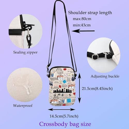 XYANFA Grrreey Crossbody Bag Medical TV Show Fan Gift Doctor Anatomy Thank You Gift Grrreey Handbag2
