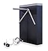 Turnstile Security - 1102-BLL-LE - 3 Arm R. Hand Turnstile, Mechanical, Black, 1-Way