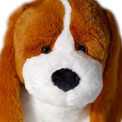Mollis Kuscheltier - Kuschelhund - 30 cm - Plüschtier-Hund - Kinder-Kuscheltier - weiches Stofftier für Kinder und Babys (Beagle)