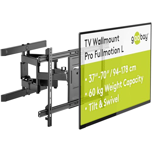 Fixer un grand écran au mur sans reflets : support TV orientable 60kg