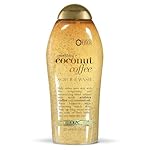 OGX Smoothing + Coconut Coffee Exfoliating Body Scrub with Arabica Coffee & Coconut Oil, Moisturizing Body Wash for Dry Skin, Paraben-Free with Sulfate-Free Surfactants, 19.5 Fl Oz