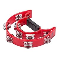 Algopix Similar Product 11 - X8 Drums Deluxe Crescent Tambourine, Red