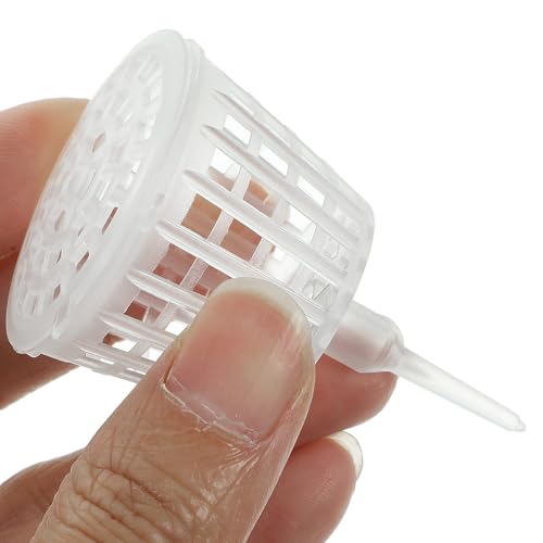Yardwe 30 cajas de fertilizante para bonsái reutilizables de plástico miniatura 4
