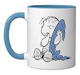 Peanuts - Linus Blanket Ceramic Mug, Blue/White