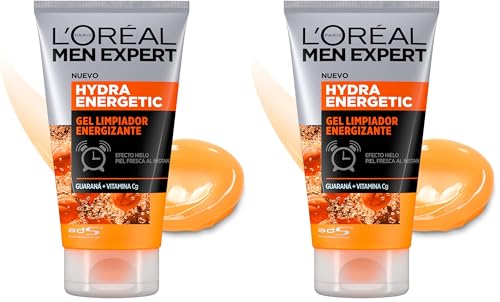Gel nettoyant L'Oréal Men Expert visage homme soin purifiant Hydra Energetic 2x100ml