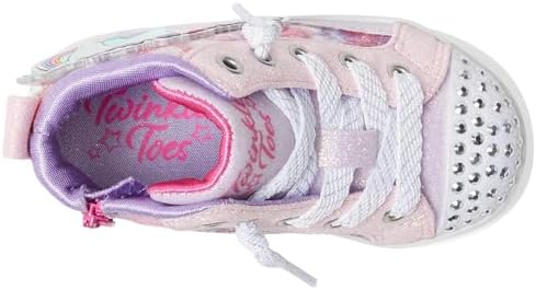 Skechers Girls TWI-Lites 2.0-Enchanted Unicorn Sneaker, Pink/Multi, 6 Toddler | Image 1