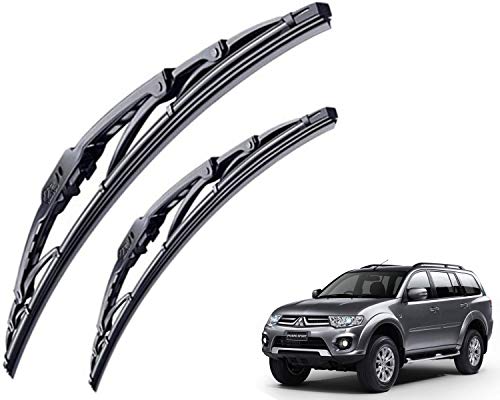 Image of WolkomHome High Performance OE Car Wiper Blade Replacement set of 2 Pc Right 22 inch Left 18 inch for Mitsubishi Pajero Sport