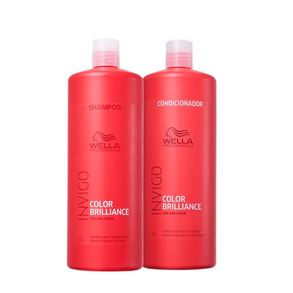 Kit Wella Professionals Invigo Color Brilliance Shampoo Condicionador 1L
