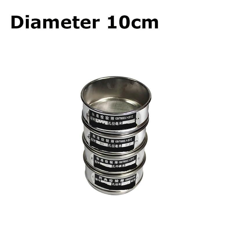 Sito laboratoryjne o średnicy 10 cm, narzędzie do pobierania próbek ze stali nierdzewnej 304, o oczkach 10-500, 1 szt.(100 mesh(0.15mm))