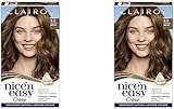 Clairol Nice'n Easy Crème, Natural Looking Oil Infused Permanent Hair Dye, 6.5 Lightest Brown (Pack of 2) - Image 1