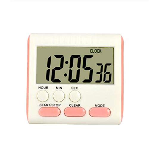 ZUOLUO Kitchen Timer Digital Kitchen Timer Kitchen Timer Egg Cooking Countdown Count Up Clock Stopwatch Alarm Timer pink