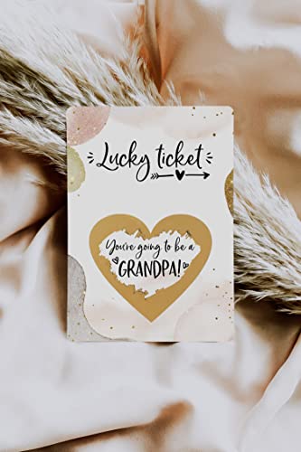 Image of Joli Coon Pregnancy announcement scratch off cards - You are going to be a grandpa - Grandpa Pregnancy scratch off announcement with envelope