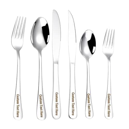 Amazon.com: Custom Personalized Engraved Stainless Steel Flatware ...