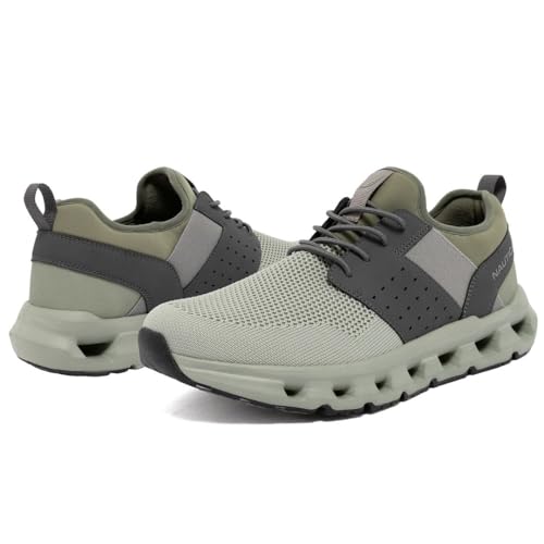 Image of Nautica Mens Running Sneakers Sport Fashion Lace-Up Athletic Soft Shoes for Gym Tennis Men - Cushioned, Breathable, Lightweight & Comfortable