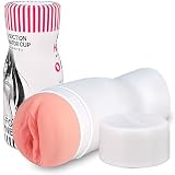 Male Masturbator Pocket Pussy Stroker Masturbation Cup with Realistic Vagina Flesh Toy Men Penis Stimulation Adult Blowjob Masturbators Sex Toys for Men
