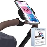 Didarenba Handyhalterung Kinderwagen universal geeignet für Smartphones bis zu 7,6 Schwarz