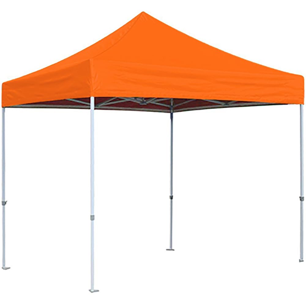 WORLD OF WISH 10x10 ft Heavy Duty Portable & Foldable Gazebo Tent/Pop-up Canopy Tent for Garden and Promotional Activity (Orange, 21 KG)