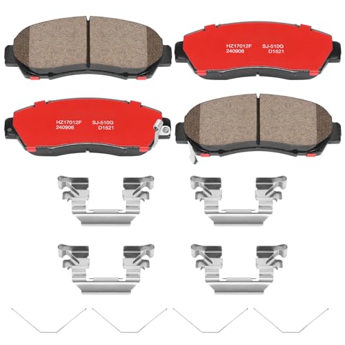 Image of D1521 Front Ceramic Brake Pads Kit Fit For Honda Accord Crosstour 2011, For Crosstour 2012-2015, For CR-V 2012-2016, 2020-2022, For Odyssey 2011-2017, Passport 2019-2023