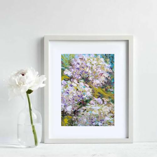 EXIN DECHEN 10 Stück Passepartout 15x20 cm Außenmaß 9x14 cm Innengröße, Passepartouts aus Pappe Weiß, Passepartout Karton Bilderrahmen für Bilder, Fotos, Postkarten, Kunstdrucke