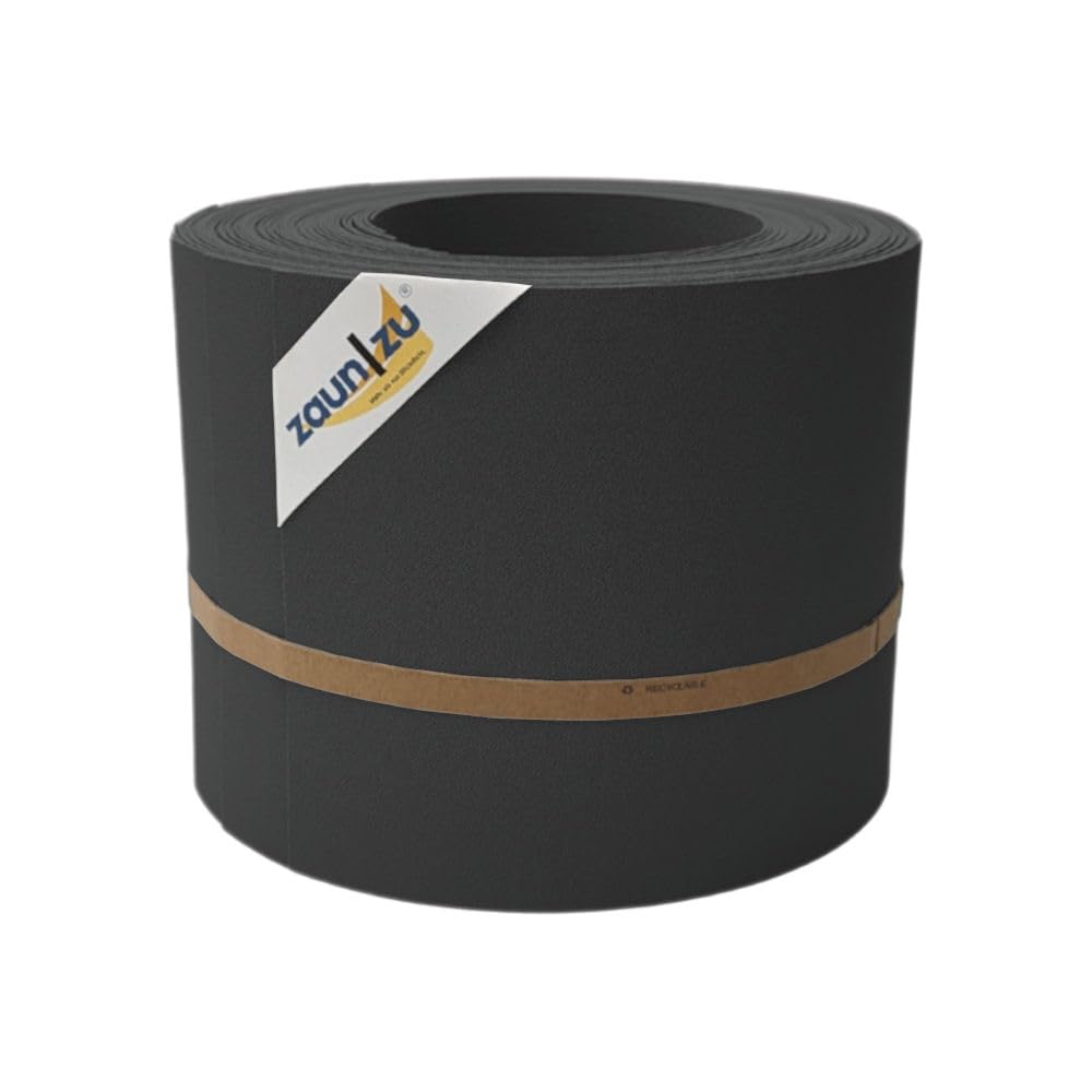 zaun|zu® Sichtschutzstreifen Doppelstabzaun 19 cm x 2,55 m, Anthrazit – 10x Einzelstreifen