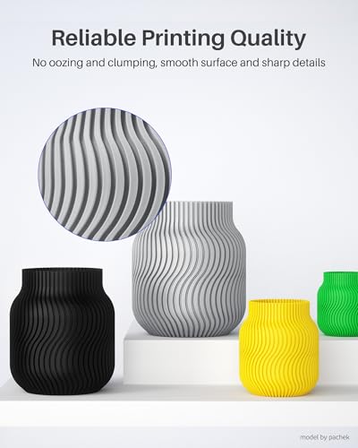 Image of ELEGOO PETG PRO Filament 1.75mm Red 1KG, Strong Toughness 3D Printer Filament Dimensional Accuracy + /- 0.02 mm, 1kg Cardboard Spool(2.2lbs) Fits for Most FDM 3D Printers