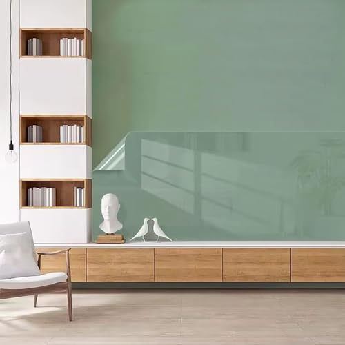 FUSONGQINTANG Elektrostatische Wandschutzfolie 40 X 300cm Klar Statische Folie Wand Spritzschutz Küchenrückwand Folie für Wände, Esstische, Möbel, Küchen und Büros