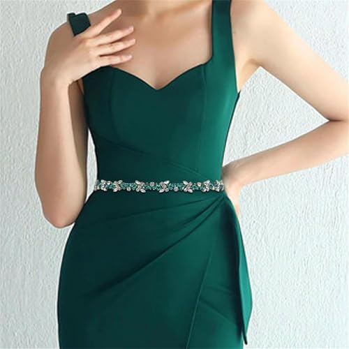 Women's Wedding Belt Colorful Jewelry Ribbon Sash Handmade Thin Waistband For Bridal Dress Accessories2