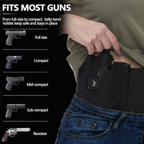 Mostcomtac GUN HOLSTER - 3 Belly Band Holster For Concealed Carry - Gun Holster thumb #5
