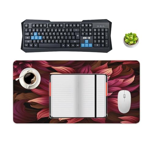 Mouse pad extendido grande VstaDank 30x60 cm rojo vino miniatura 4