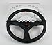 Personal 6497.35.2090 Neo Grinta Steering Wheel- DIA: 350mm, Blk Leather Grip, Blk coated Al