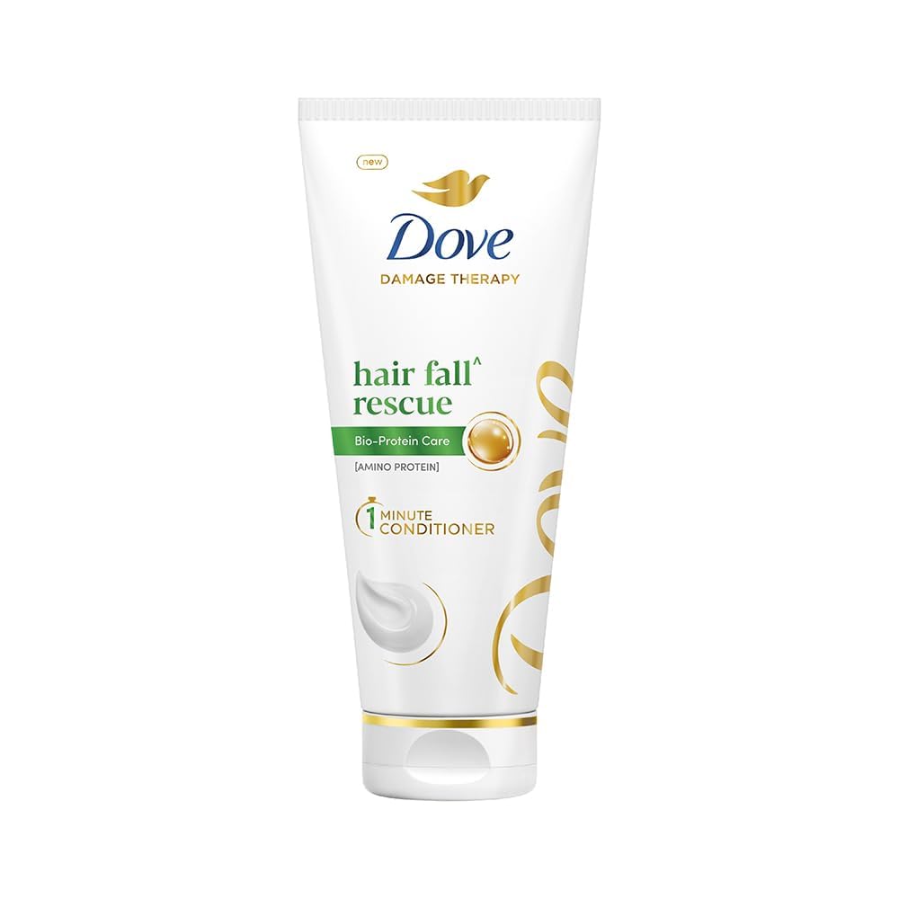 Dove Hair fall^ Rescue 1-min Conditioner with Bio-Protein Care and Amino Protein for weak and breakage prone hair,for upto 72 hours* of effortlessly detangled, stronger hair