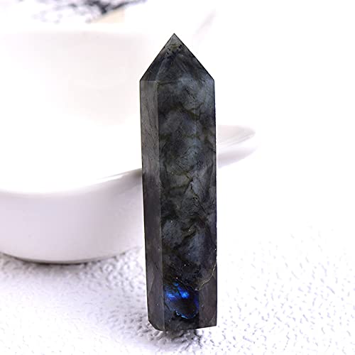 Pointe de quartz en labradorite naturelle, le cadeau idéal pour collectionneur - 2
