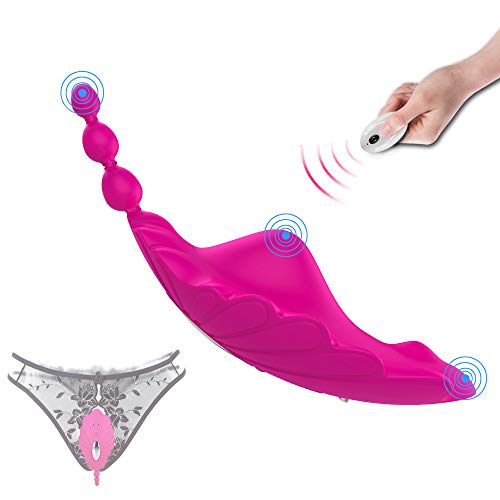 Silicona Masajeador Portátil, para Mujér y Hombres y pareja,9 Modos de Frecuencia, Mando, Juguétés,Carga USB