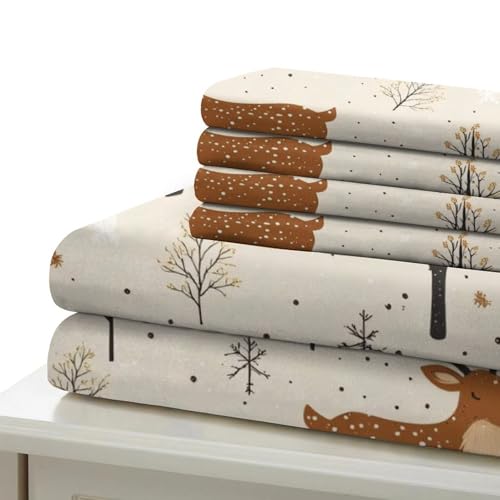 Housse de couette 3D cerf confortable avec fermeture éclair - 7