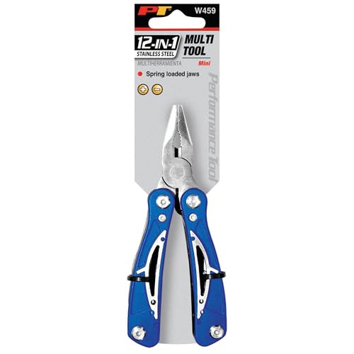 Image of Performance Tool W459 12-In-1 Mini Multi Tool (Shipped as 1 Multi Tool, Not a pack), Black