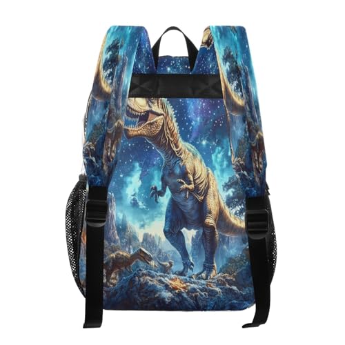PVC Outspace Dinosaur T-rex Boys Girls School See Through Bag Clear Transparent Waterproof Backpack3