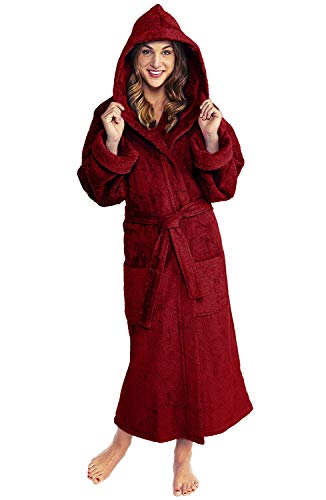 Hooded Terry Bathrobe Unisex, 100% Combed Pure Turkish Cotton, Made in Turkey2